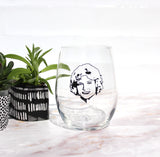 Golden Girl Wine Glasses