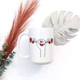 Floral Uterus Mug - Raised Fist