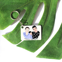 David and Patrick Keychain