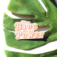 Babe Power Vinyl Sticker