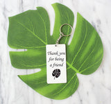 Golden Girl Thank You for Being a Friend Keychain